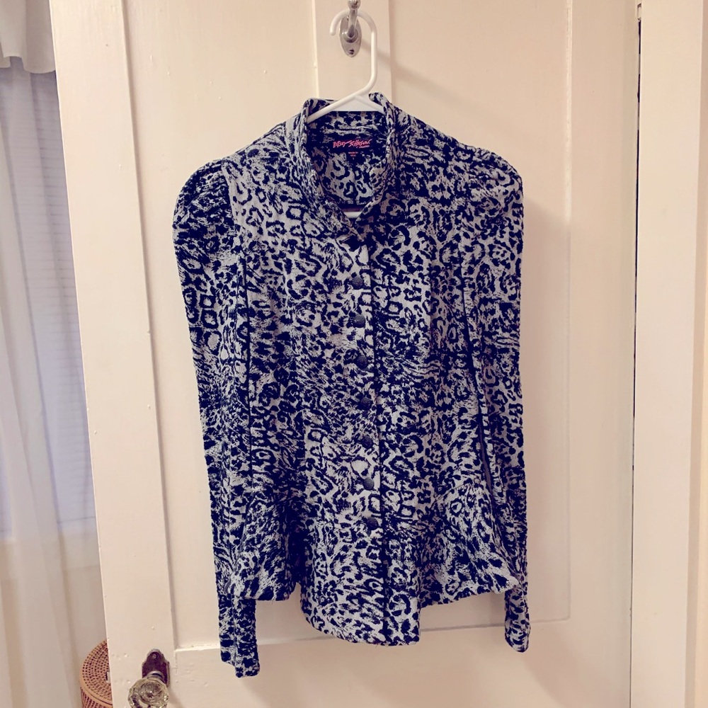 Betsey Johnson - Stretch Leopard Blazer